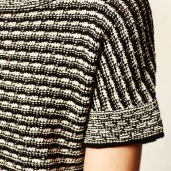 Field & Flower | Anthropologie Greta Striped Pullover Sweater Top Chunky Knit XS - Picture 4 of 11
